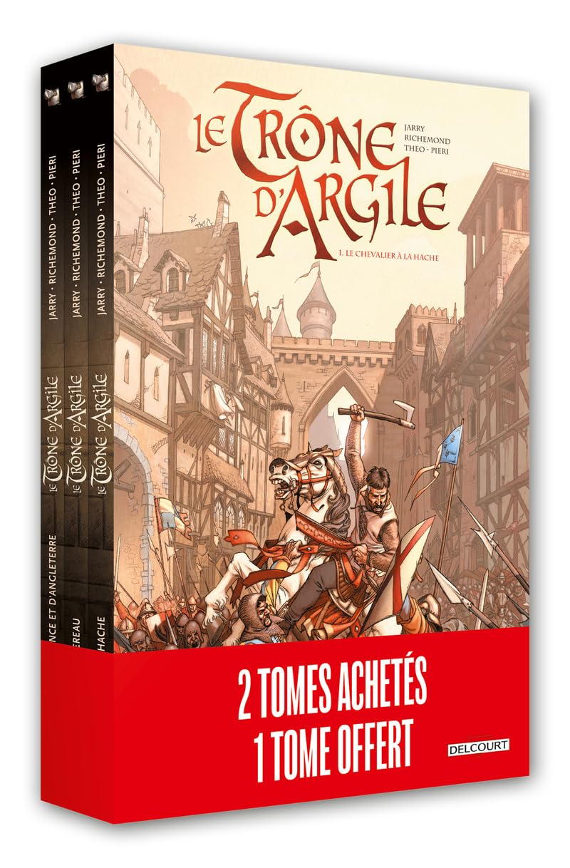 Trône d'argile - pack Edition HC + T02 +T03 - France Richemond - Delcourt - Coffret - Bande dessinée