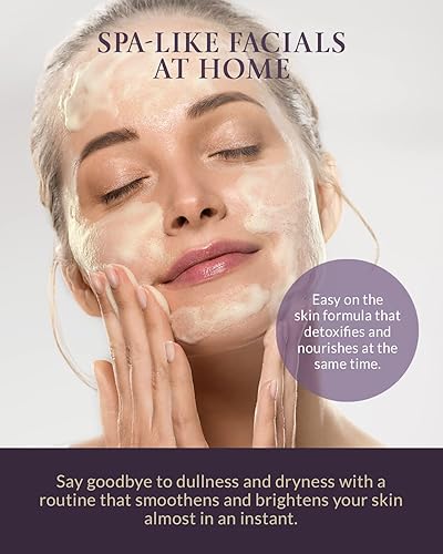 Miniatura 5 de Exfoliante espumoso luminoso, exfoliante orgánico suave. Para pieles sensibles, a base de plantas, pH equilibrado, sin químicos, ingredientes