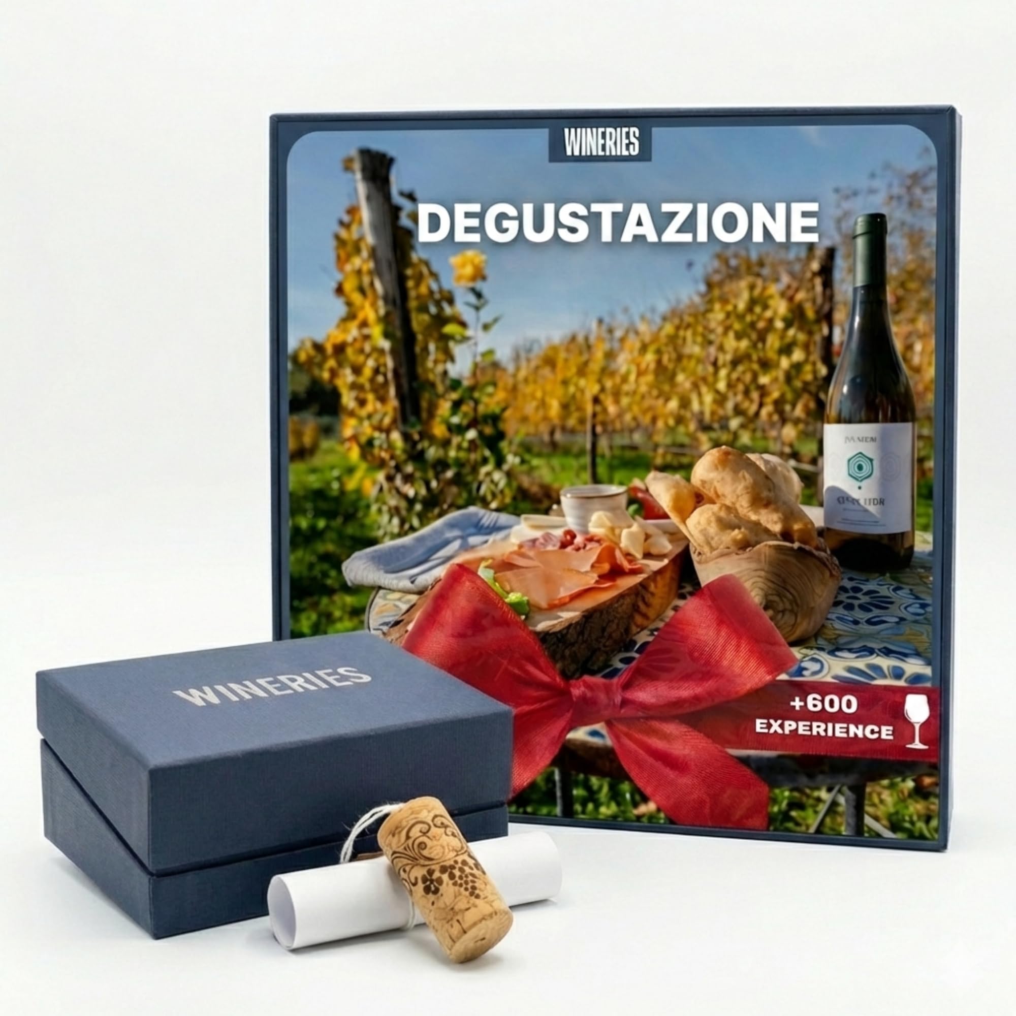 Cofanetto Regalo Degustazione di Vino in Cantina, Visita Guidata in Cantine e Vigneti Italiani – Voucher 12 Mesi - Idea Regalo per Amanti del Vino