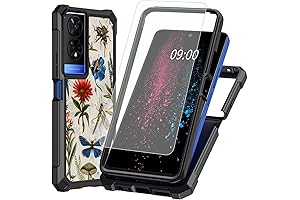 TCL R648 Phone Case with Tempered Glass Screen Protector