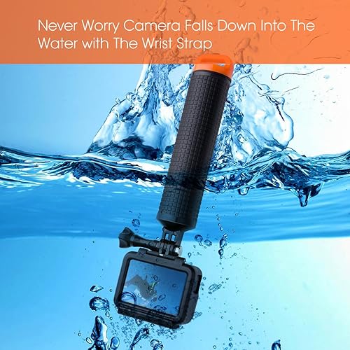 Miniatura 2 de Luxebell Agarre de mano flotante, montaje en poste para GoPro Hero 12 11 10 9 8 7 6 5 Max Session 4 3+, accesorios de montaje de mango para cámara