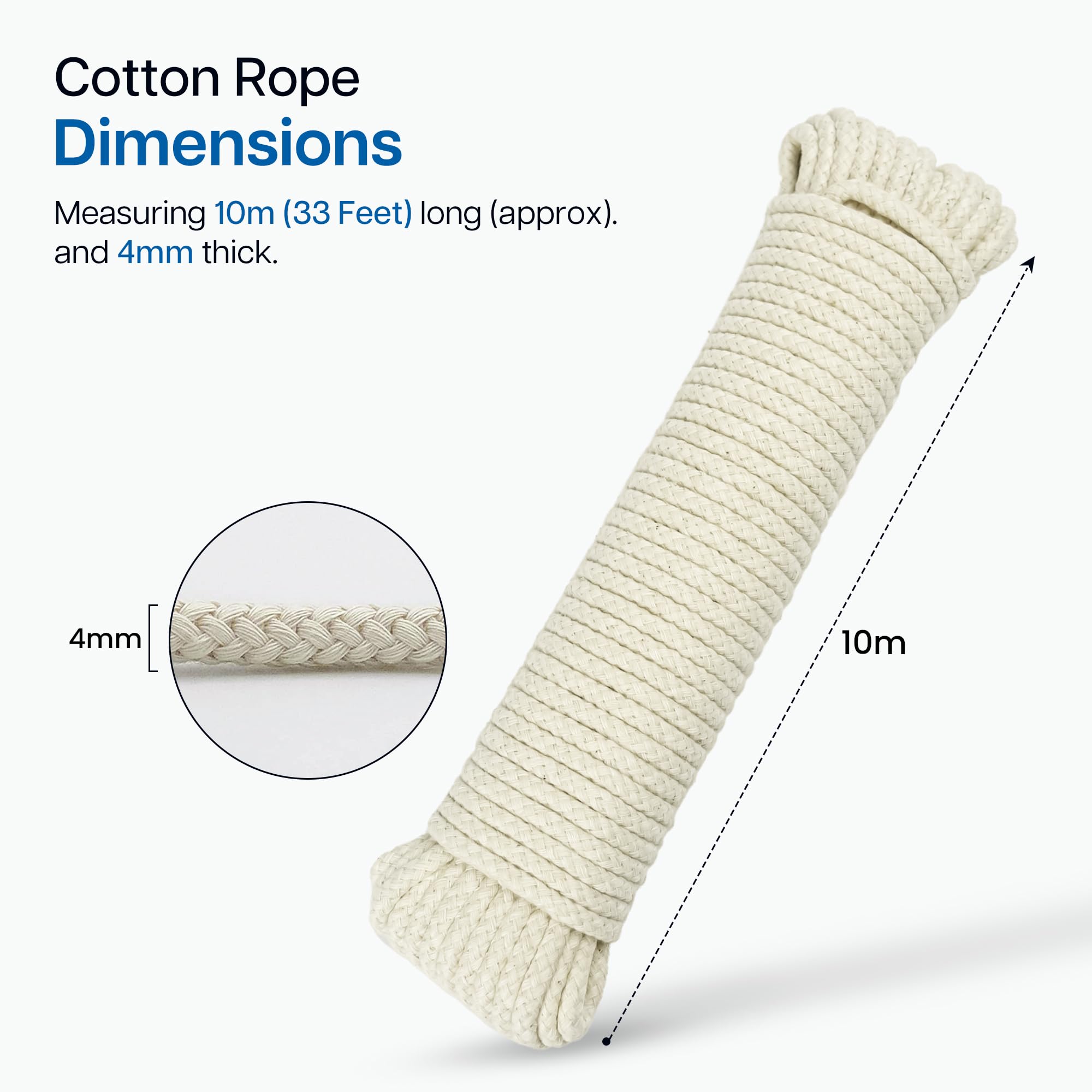Corde Coton Winsome 4mm - 10m, Multi-Usages