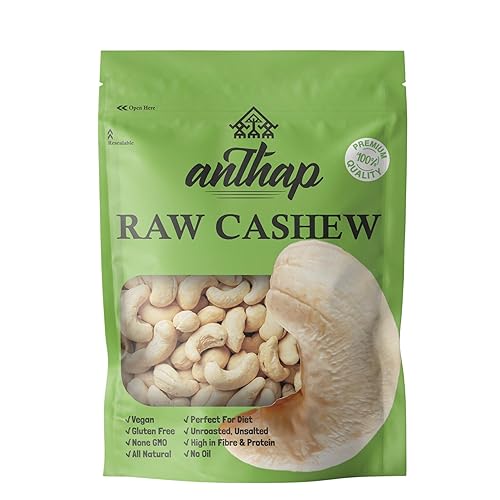Anthap Raw Whole Cashew, Unsalted, High Vitamin B6, Natural Fibre,