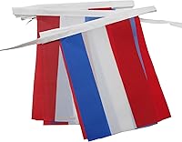 Vista 294 de Guatemala 19.7 ft BUNTING Flag 20 banderas 9'' x 6'' - Banderas de cuerda guatemalteca 5.9 x 8.3 in - AZ FLAG