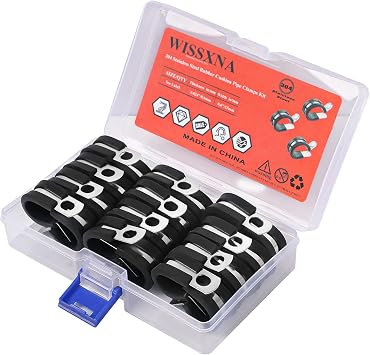 5/16 Wire Cable Clamps Set-Stainless Steel 304 Cushioned Loom Cable Rubber Insulated Clamps Assortment Kit For Tube, Pipe Or Wire Cord Installation30PACK