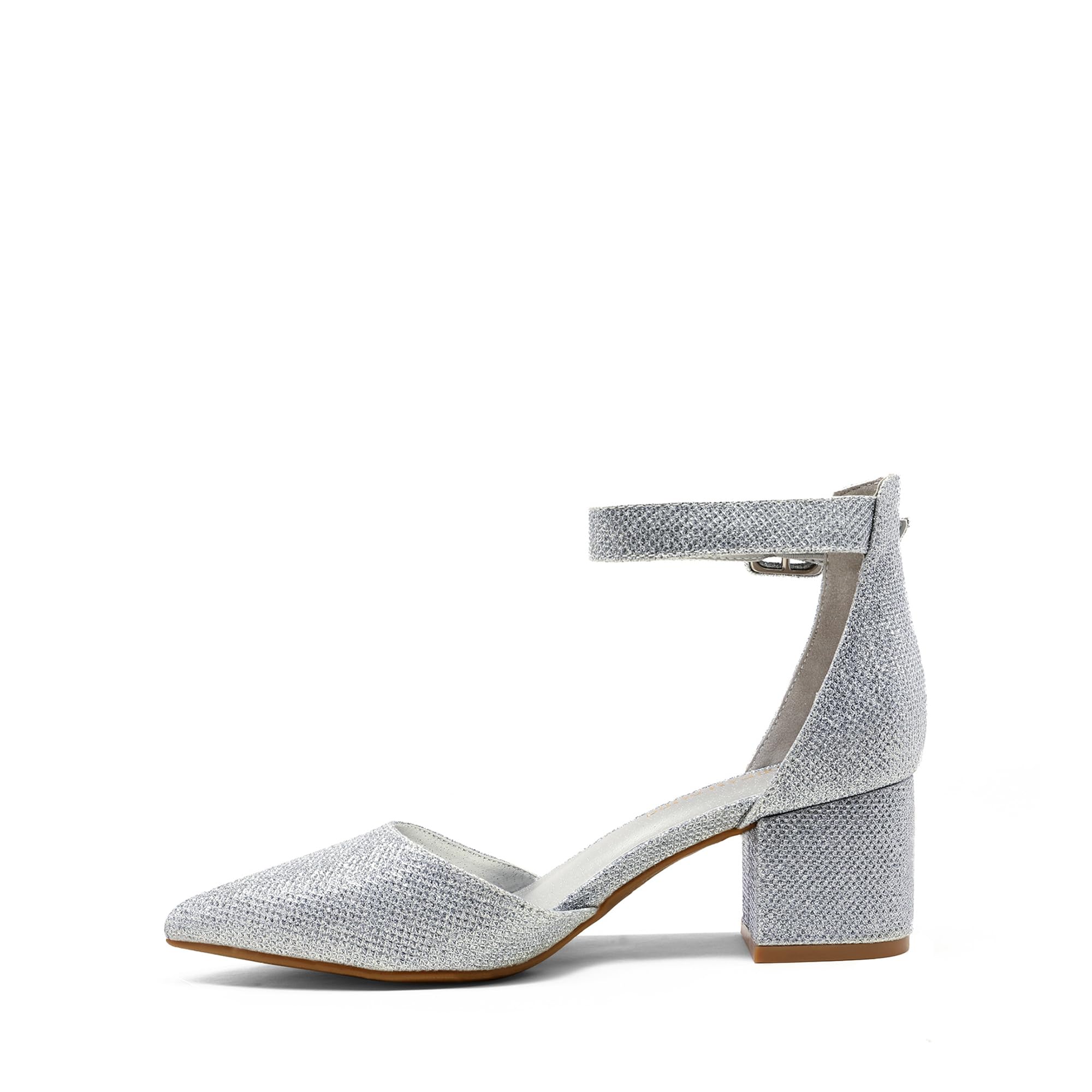 DREAM PAIRS Scarpe Tacco Pump per Donna Comode Eleganti Scarpe Décolleté con Tacco Grosso e Punta