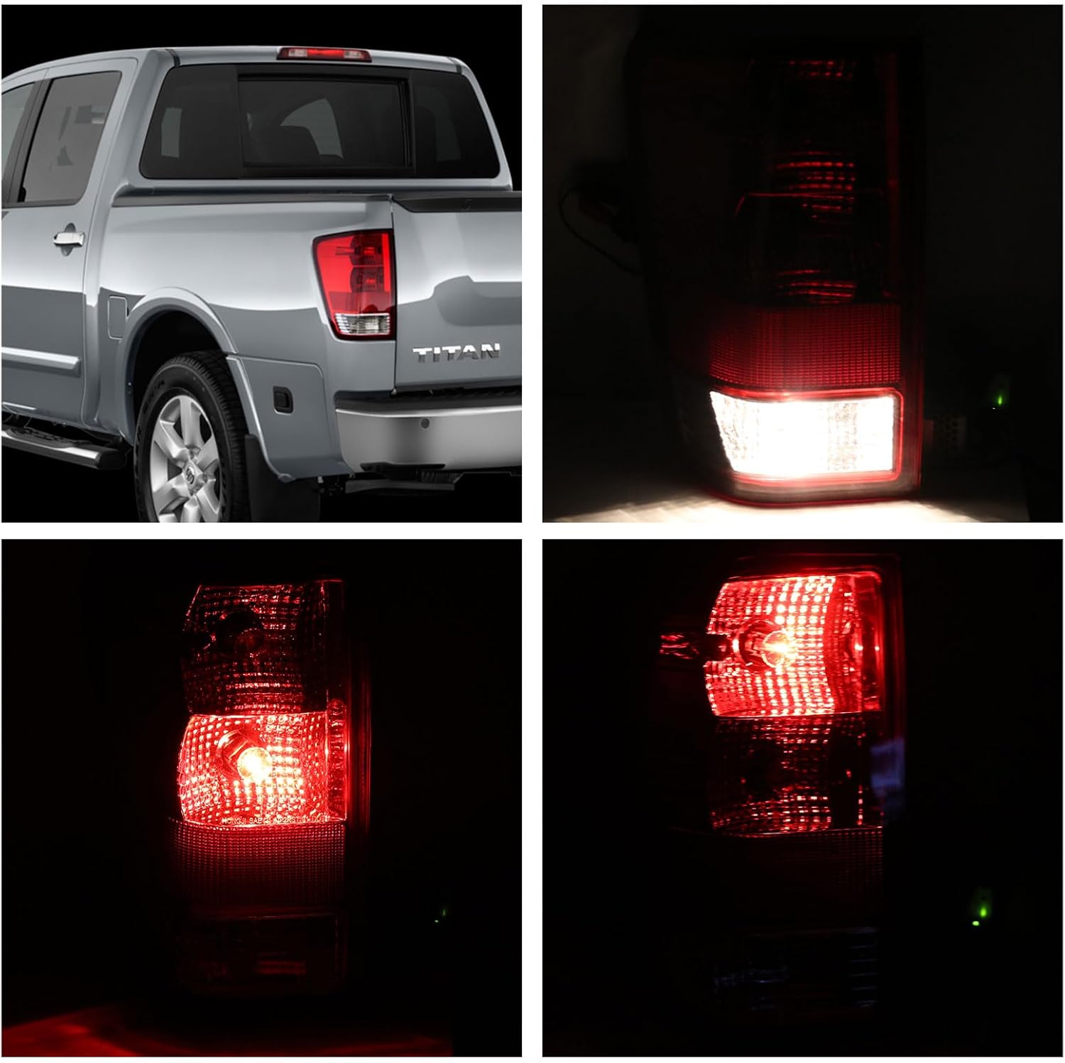 Tail Light Assembly Compatible with 2004-2015 Nissan Titan Left Driver Side Replace: 265557S227