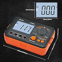 Vista 6 de Probador de resistencia de aislamiento de megohmímetro, 1999 Cuentas medidor de megaohmios 200MΩ~2K Megaohmios Megger con voltaje de prueba