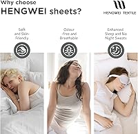 Vista 12 de HENGWEITEXT 18 Inch Cal King Sheets Deep Pocket,4 Piece Sheet Set Breathable and Cooling,Microfiber Sheet Set Deep Pocket,Wrinkle Free Shrinkage &