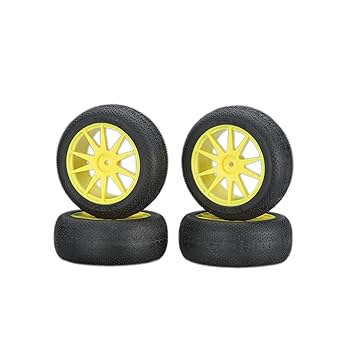 Amazon | 京商 ホイル接着済マイクロXタイヤ (イエロー/ミニ