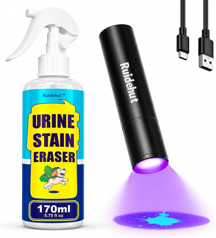 Removedor de Manchas e Odores com Detector de Urina UV Ruidehut, 170 mL