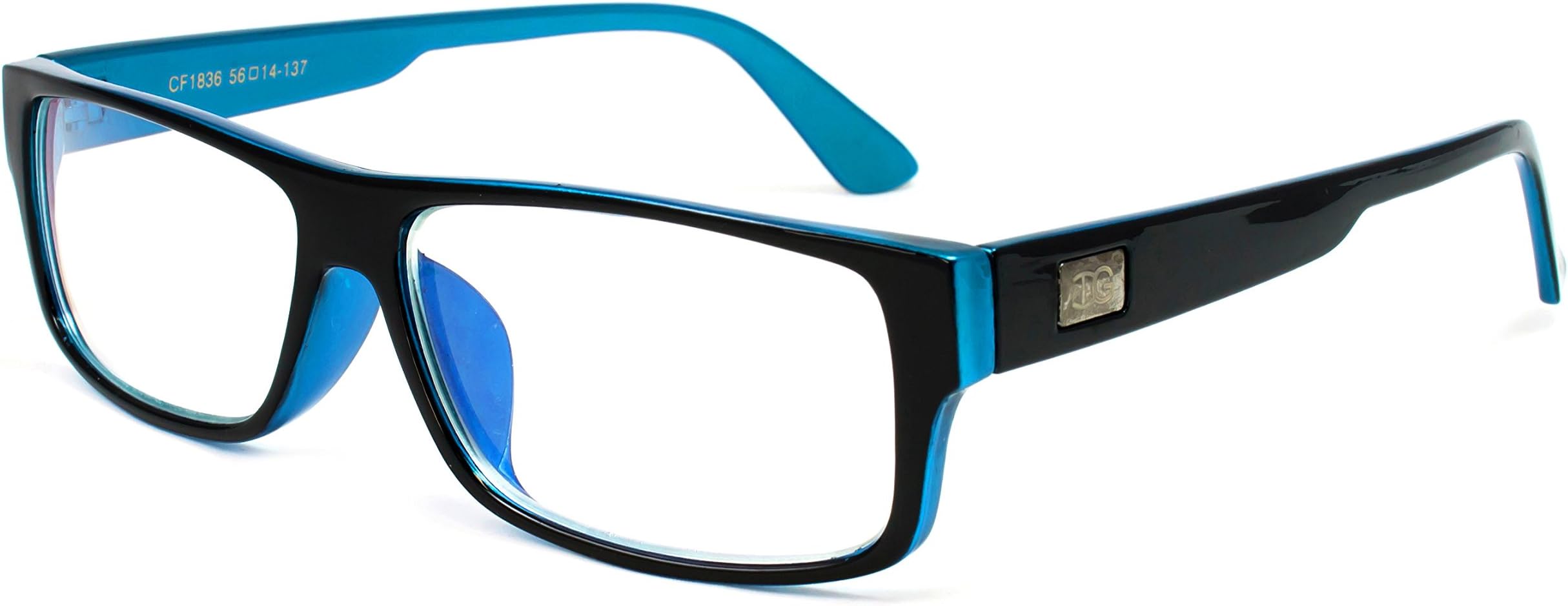 Newbee Fashion - "Kayden" Retro Unisex Plastic Fashion Clear Lens Glasses