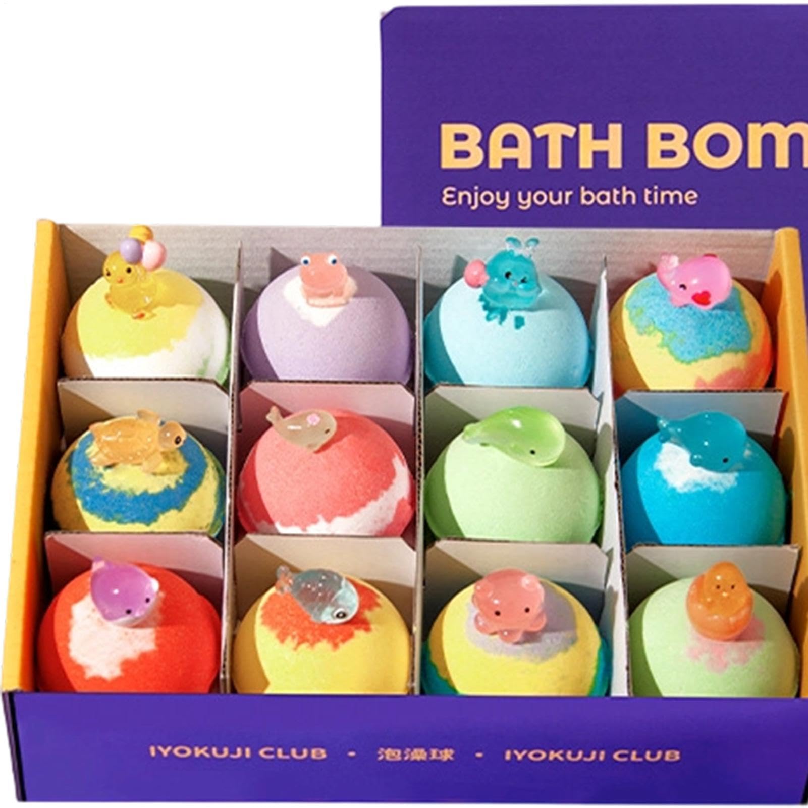 Bath Balls | 12-teiliges Set mit handgemachten Körperreinigern, Badebomben | für Spa Reise Bad Hotel