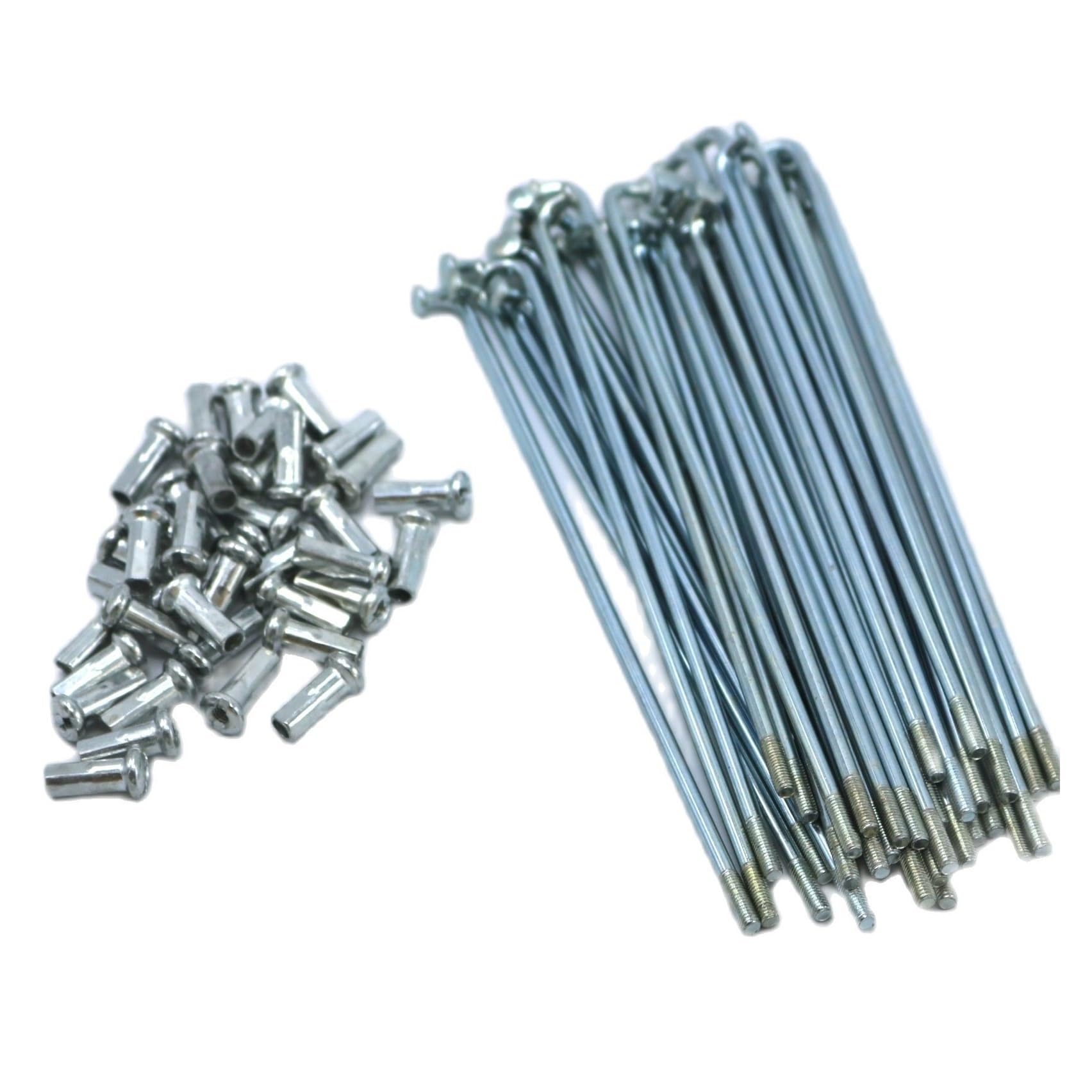 Elektrisch, 12G, Durchmesser 2,5 mm, Länge 56–240 mm, Speichen #45, Stahl + Nippel, 37 Stück/Packung