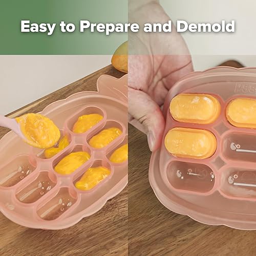 Miniatura 5 de haakaa Bandeja de silicona para mordeduras, molde para paletas de dentición de leche materna  Alimentador de alimentos frescos para bebés  Bandeja