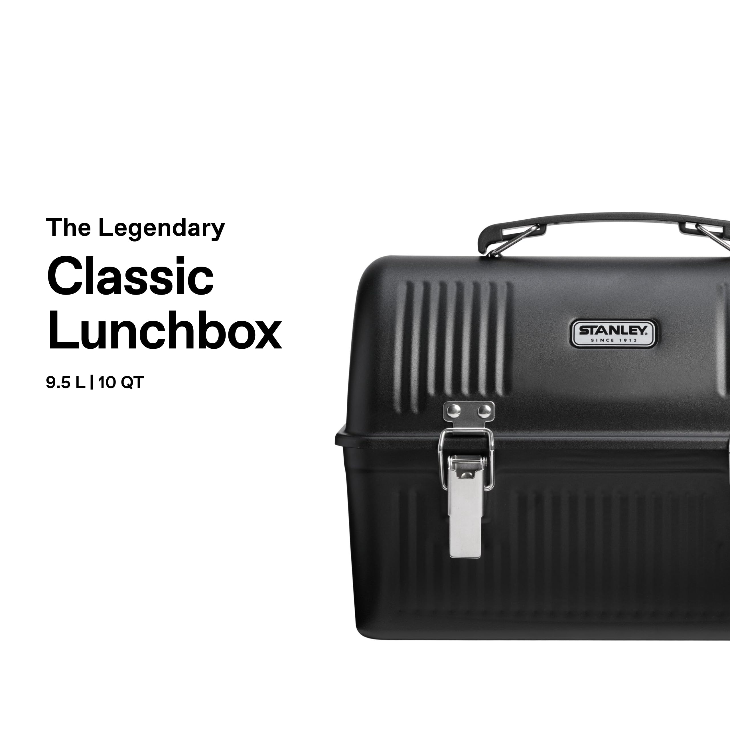 STANLEY 1913 Classic Lunch Box 9.5L - Black 2.0 : Amazon.co.uk
