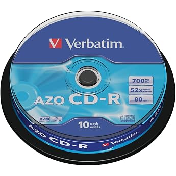 Verbatim 43437-10PK 80min 52X CD-R Spindle
