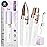 Facial Hair Removal for Women: Electric Eyebrow Trimmer & Hair Removal Device - 2 in 1 Rechargeable Face Shaver Painless Eyebrow Shaper for Upper Lip Chin Peach Fuzz brow (Purple)