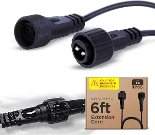 Brightech Ambience Pro Waterproof Extension Cable for Solar Outdoor String Lights, 6 Ft Extension Cord aka Wire for Solar Strip Lights