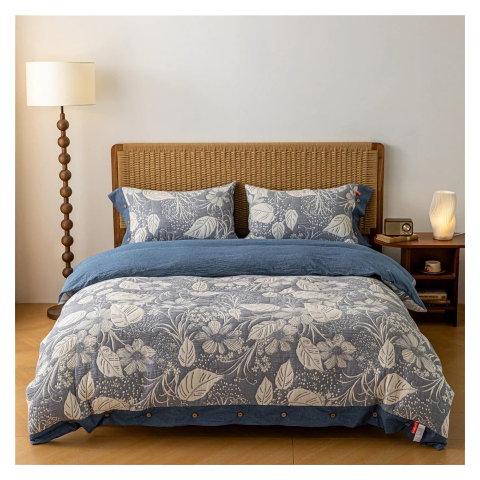 Literie jacquard américain en coton teint en fil haut de gamme