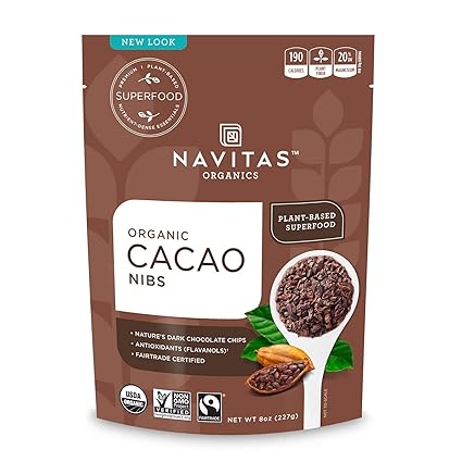 Navitas Cacao Nibs Brut Biologique 227g 100 G Amazon De Lebensmittel Getranke