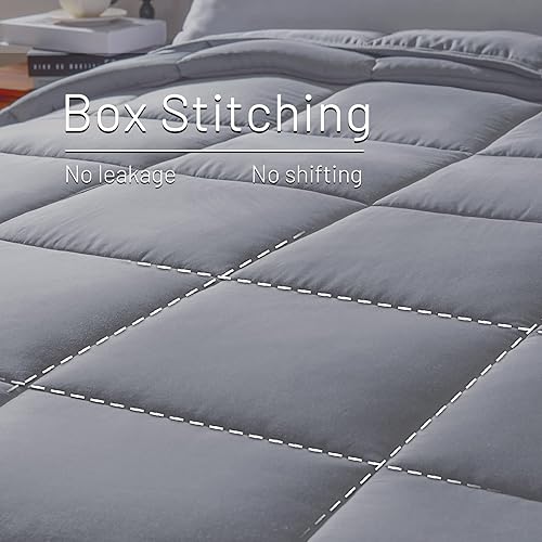 Miniatura 6 de NEXHOME PRO Edredón refrescante tamaño King, relleno de edredón natural orgánico, manta refrescante ligera de verano, edredones alternativos para