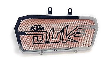 Zimba Stainless Steel Motorcycle Bike Radiator Guard Protector Grill for Duke 125/200/250/290 (Orange)