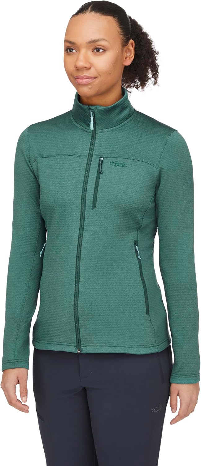 Rab Women’s Graviton Jacket Full-Zip Fleece for Hiking, Mountaineering, & Casual Use