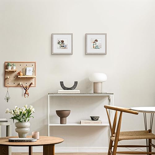 Miniatura 246 de Picrit - Juego de 12 portarretratos de 5 x 7 pulgadas para colgar en la pared o exhibir sobre una mesa, para fotos de 4 x 6 con paspartú o 5 x 7