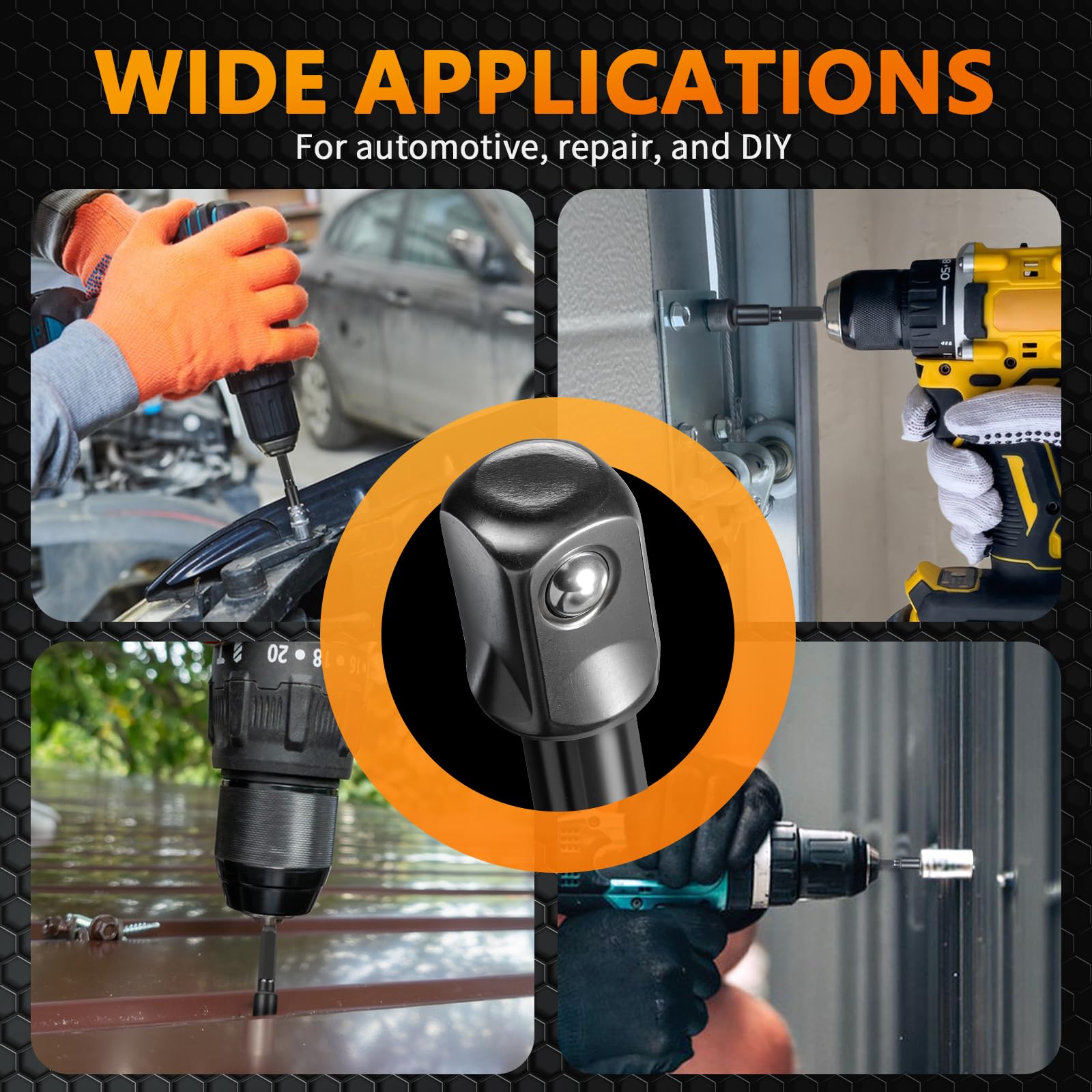 Mellbree 1/2 Impact Socket Adapter 1/4 to 1/2 for Impact Driver/Drill — Amazon image 6