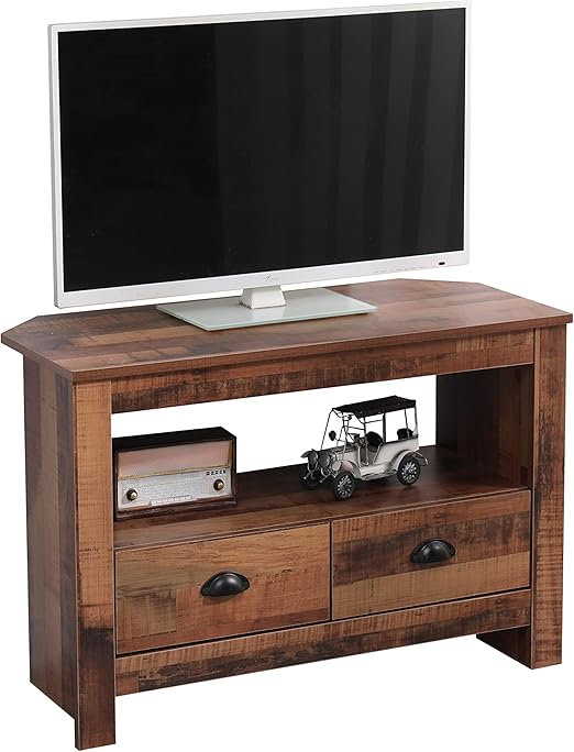 Homeke Living Room Furniture Corner TV Stand Unit Storage