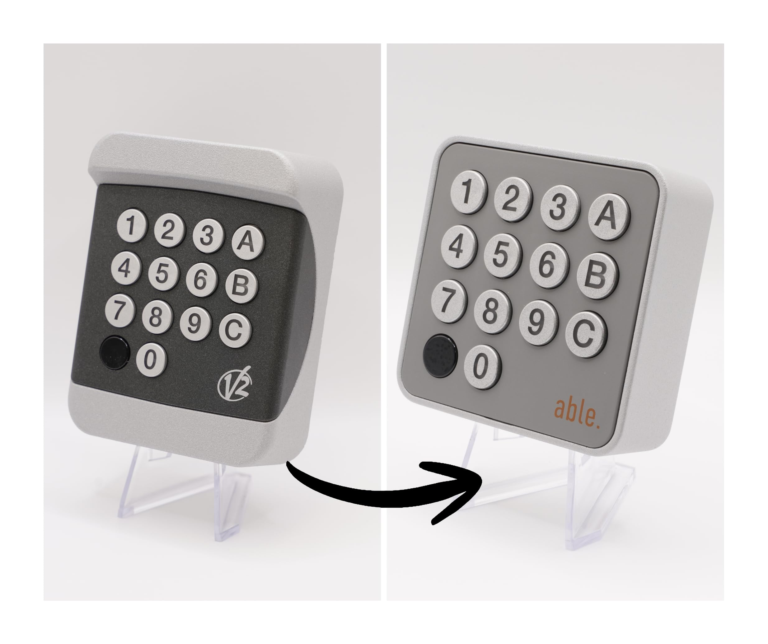 Clavier à code radio V2 KIBO-R C.47 pour automatisme de portail 433MHz