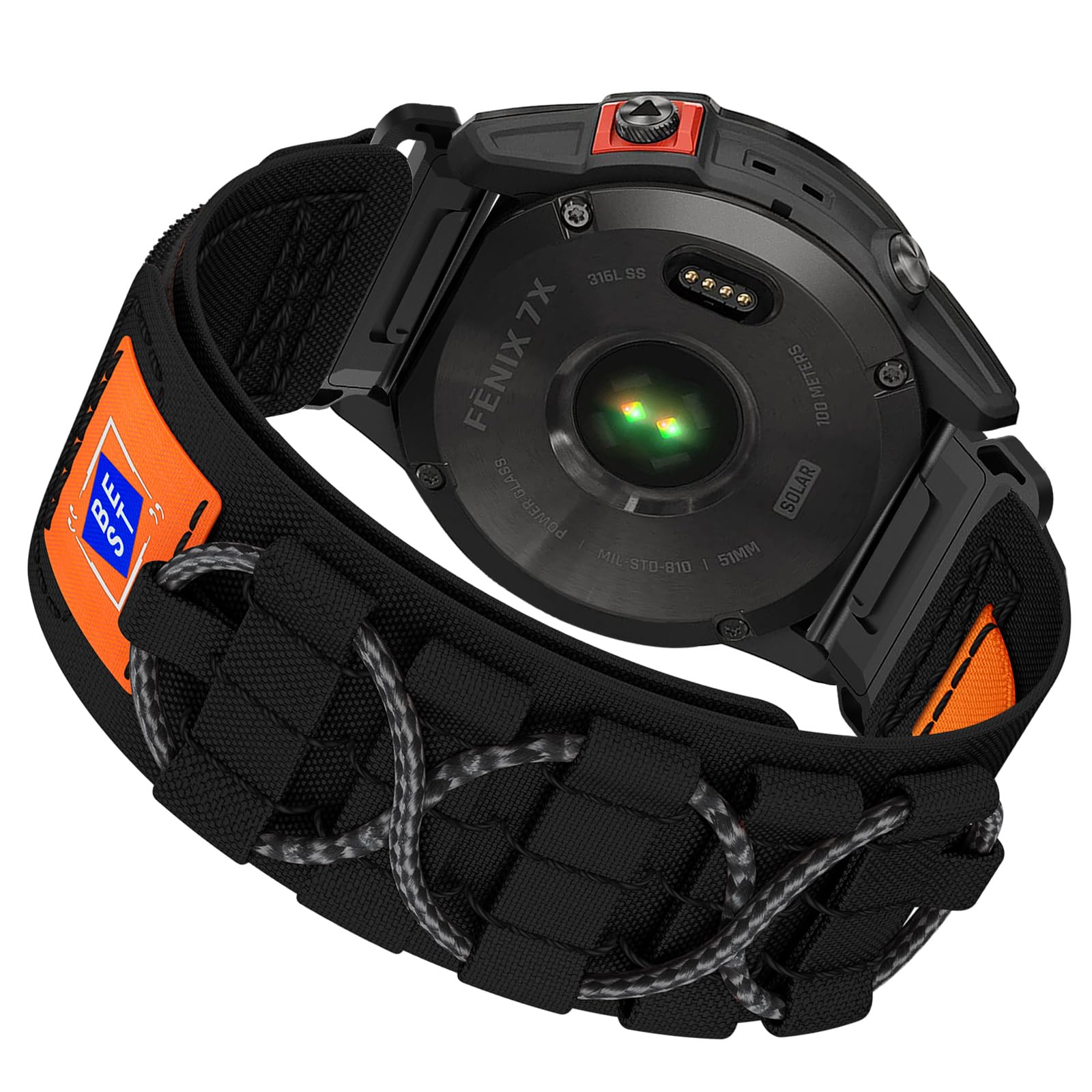Strap for Fenix 6X Pro, 26mm Quick-Installed Nylon Strap for Fenix 7X/Fenix 6X/Fenix 7X Pro/Fenix 5X/Fenix 5X Plus/Fenix 7X Solar/Fenix 3/Fenix 3 HR/3 Sapphire/Fenix 7X Sapphire Solar/D2 Delta PX — image 1