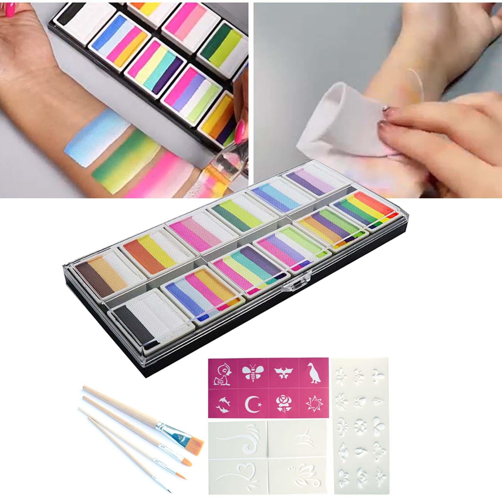 Set de Pintura Facial Lavable Y de Secado Rápido, Set de Maquillaje para Halloween