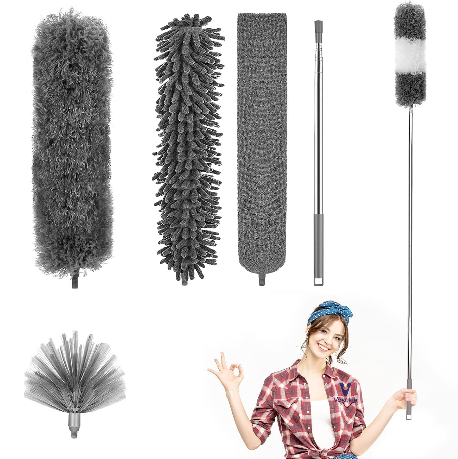 See full amazon price history chart for Vasukie Fan Cleaner Brush with 30 to 100 Inch Long Extendable Stainless Steel Rod Bendable Microfiber Feather Duster for High Ceiling Fan Cleaning Washable Detachable Anti Scratch Brush (5 Pcs) Vasukie Fan Cleaner Brush with 30 to 100 Inch Long Extendable Stainless Steel Rod Bendable Microfiber Feather Duster for High Ceiling Fan Cleaning Washable Detachable Anti Scratch Brush (5 Pcs) (B0CKPH35LG) Amazon Price History, Amazon Price Tracker