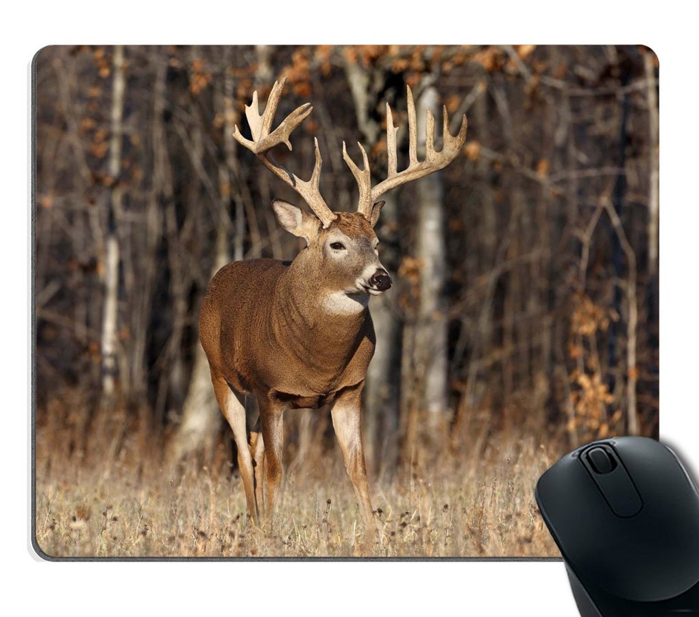 Smooffly Gaming Mouse Pad Custom,Deer Grass Hunting Customized Rectangle Non-Slip Rubber Mousepad Gaming Mouse Pad