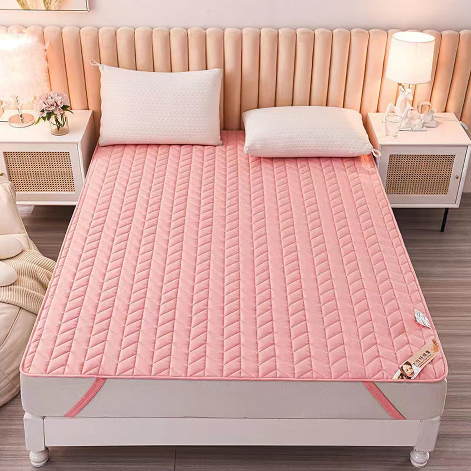 Gray,150 * 200cm(Queen),LDLCYCN Thin Mattress Protector Pad with Elastic Straps Japanese Floor Mattress Cover Foldable Futon Mattress Topper Protector Camping Mat for Student Dormitorie