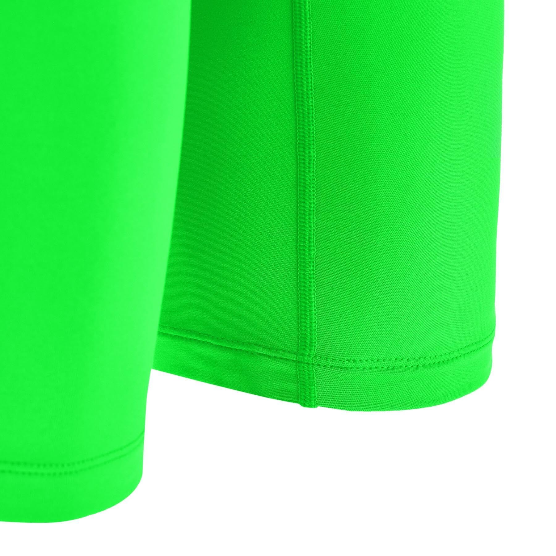 Macron Bermuda Scaldamuscoli Oak Calcio Sport Verde Fluo