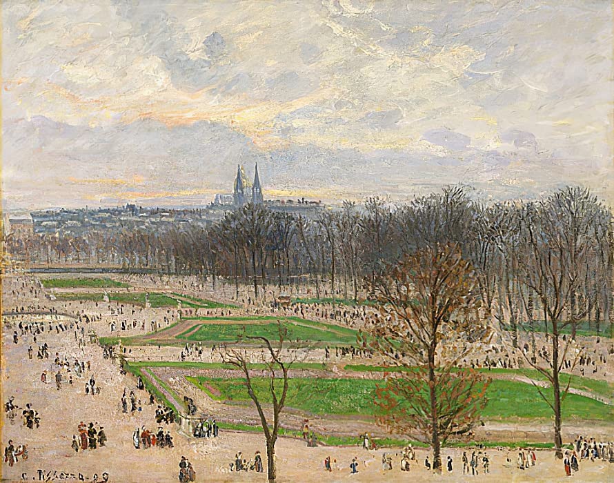 Peinture Le jardin des Tuileries Pissarro pour créer un salon chaleureux