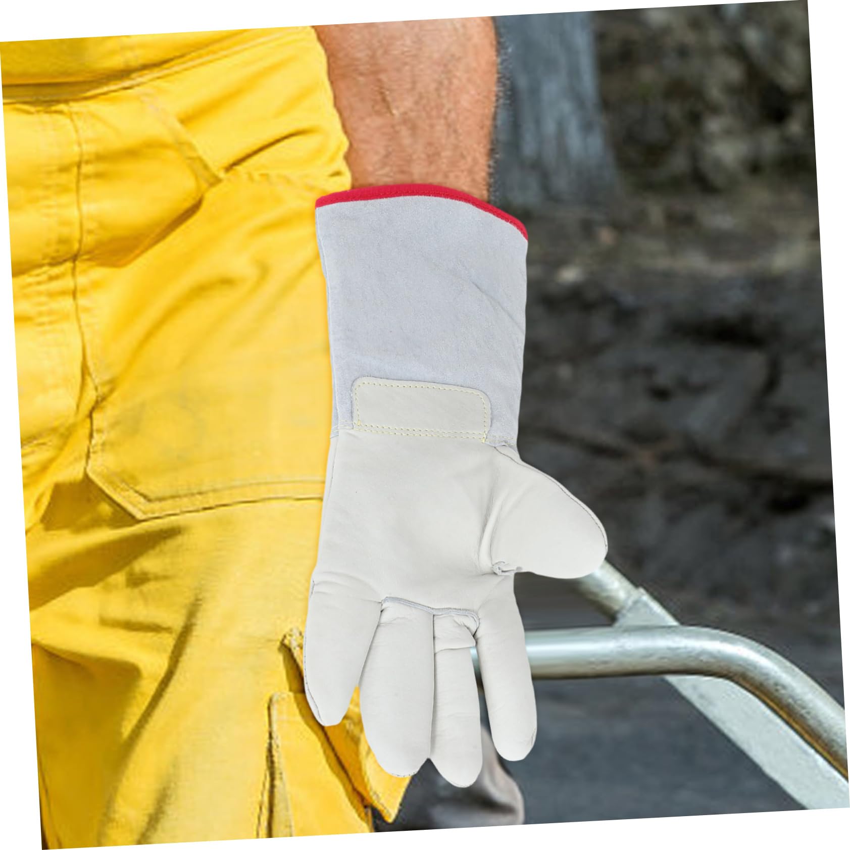 SEWACC Guantes Térmicos de Trabajo para Frío Alta Durabilidad y Protección, de Piel de Vaca y Algodón, Ideales para Uso en Congeladores y Camiones Refrigerados