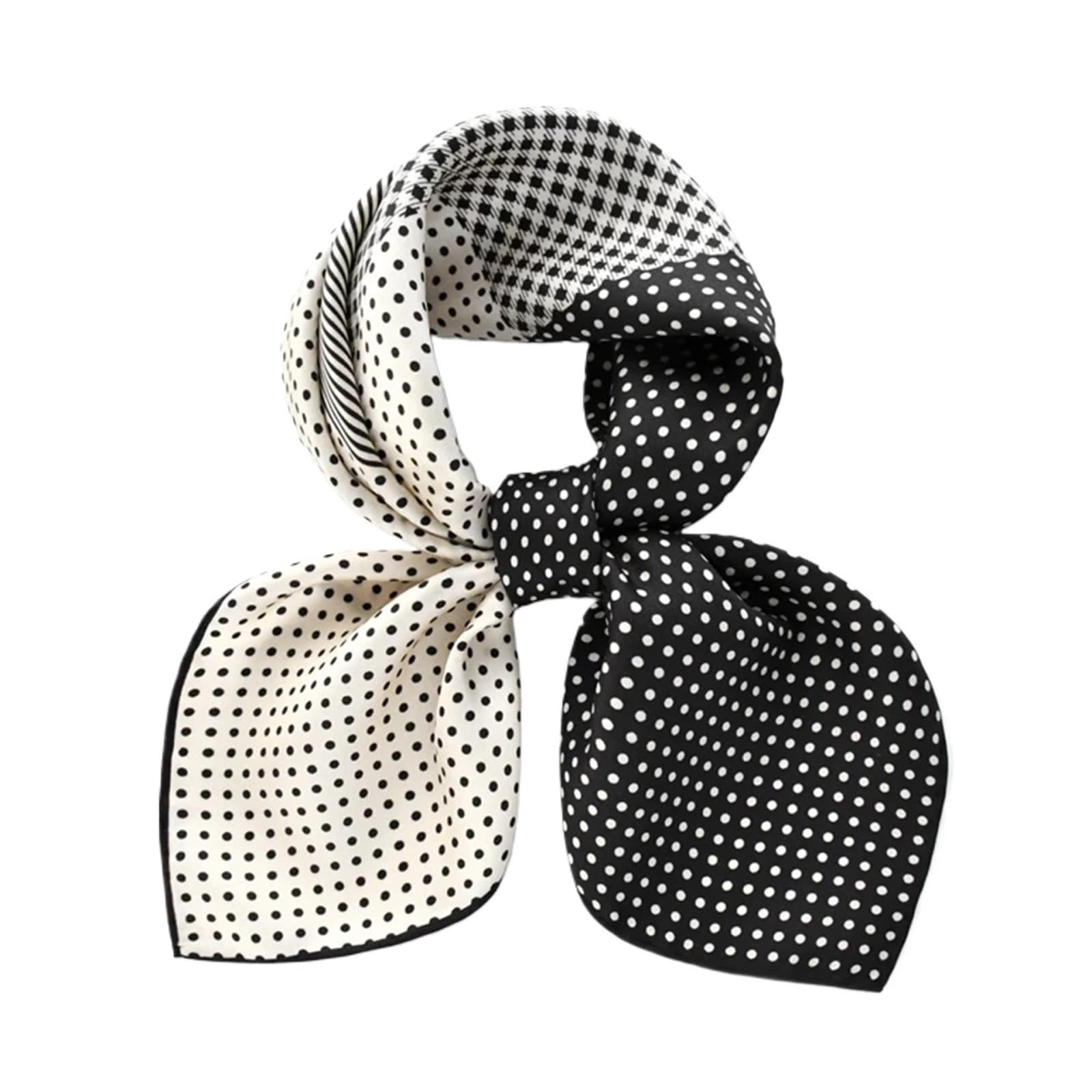 1 Uds. Bufanda de seda puntos suaves, bufandas pequeñas sarga, for mujer, chal, diadema, envoltura for Para Bodas Y Fiestas