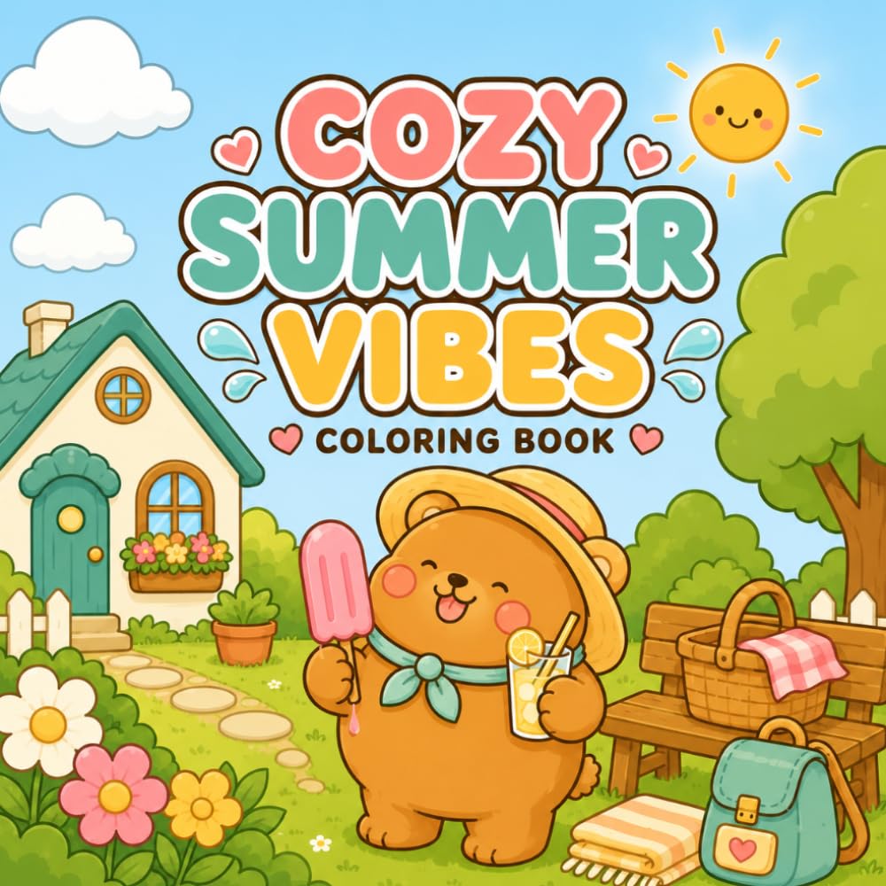 COZY SUMMER VIBES: COLORING BOOK