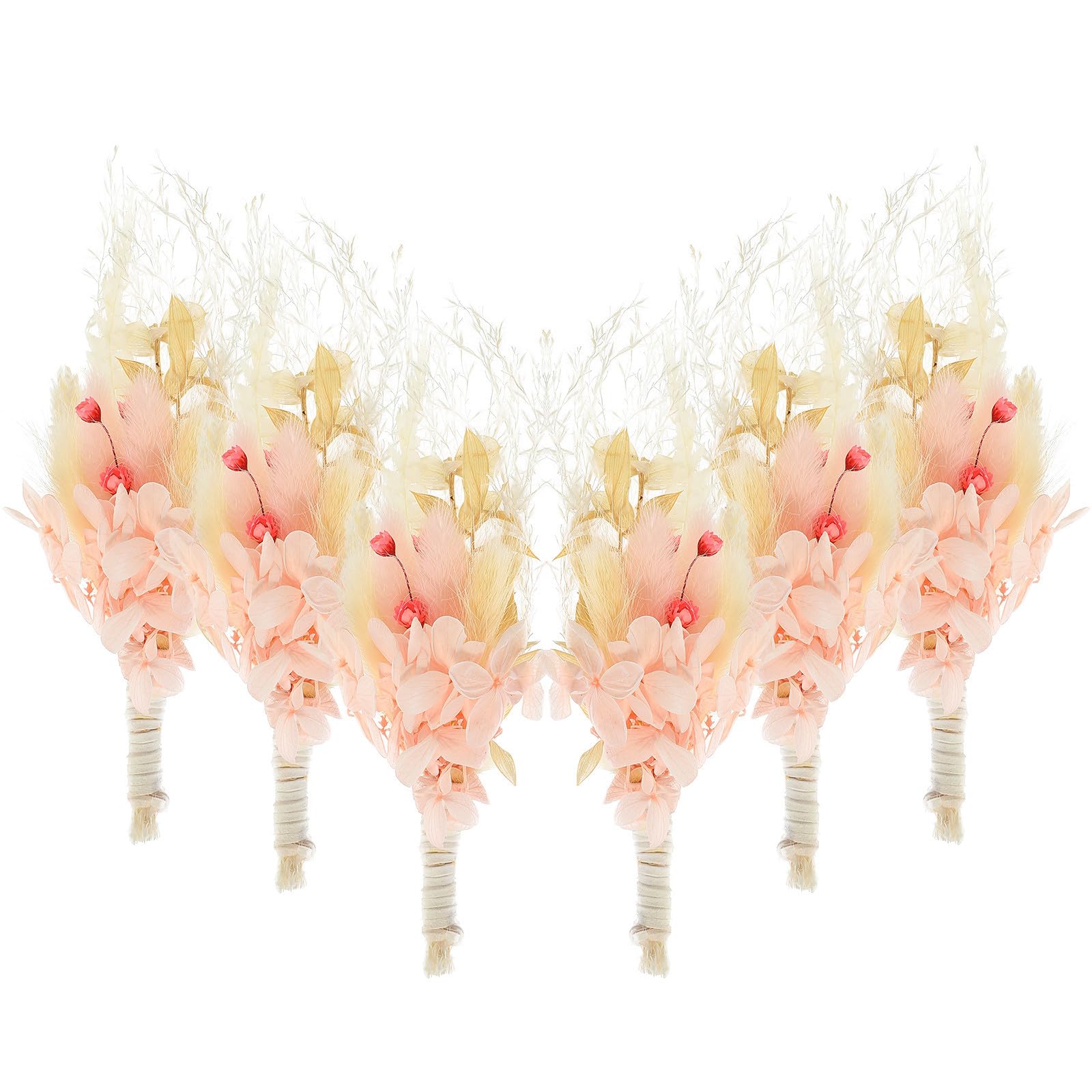 ABOOFAN Lot De 5 Mini Bouquets De Gypsophiles Séchés 6 Pièces pour Décorer Un Vase pour Une Fête De Mariage