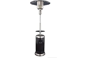 Hiland 48,000 BTU Propane Patio Heater with Wheels, Large