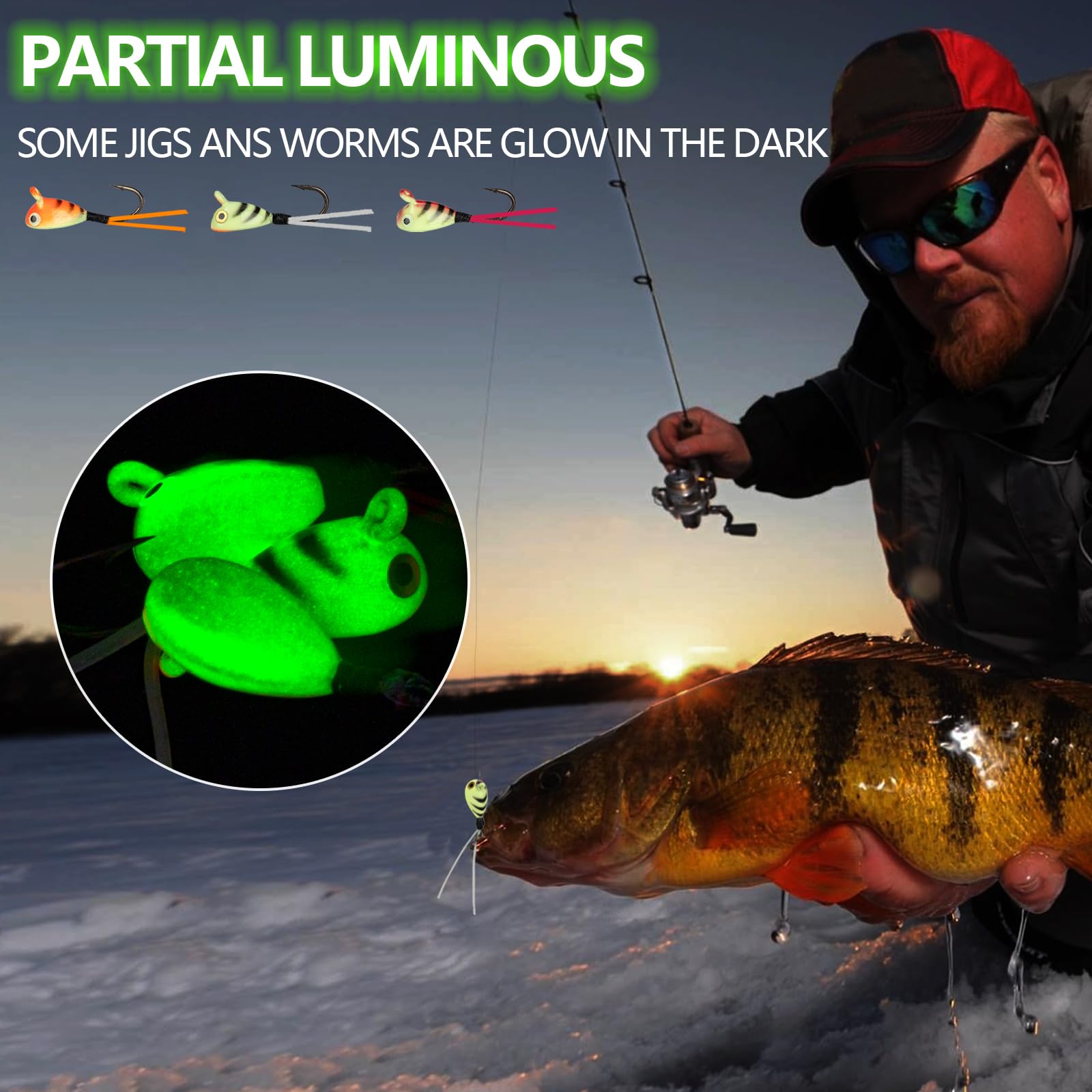 Jig Perch Stopper Rods Ice Fishing Lures Best Perch Rods Vertical Jig «S-3», image size:1600x1600