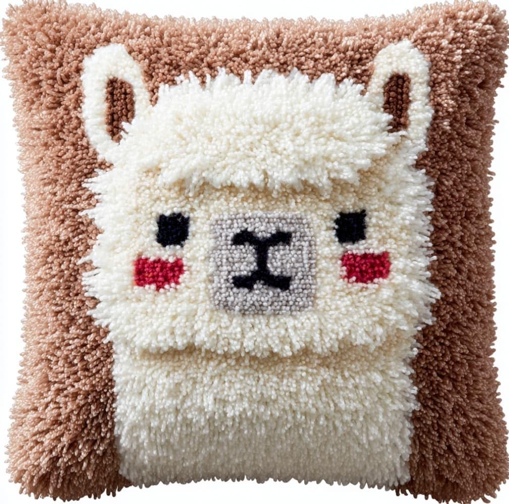 WallustrioaW Latch Hook Kits for Adults,Cute Alpacas