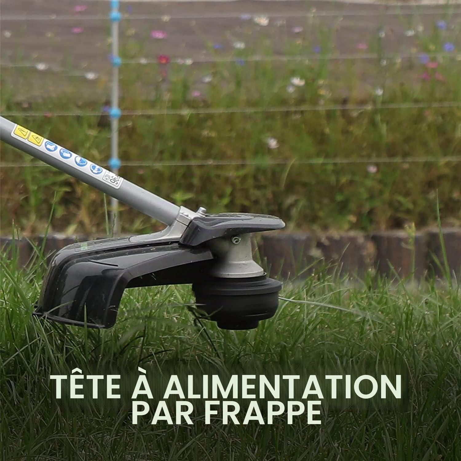 Greenworks Coupe-bordure & Débroussailleuse à Fil Électrique 230V 40cm, Lame de Débroussailleuse