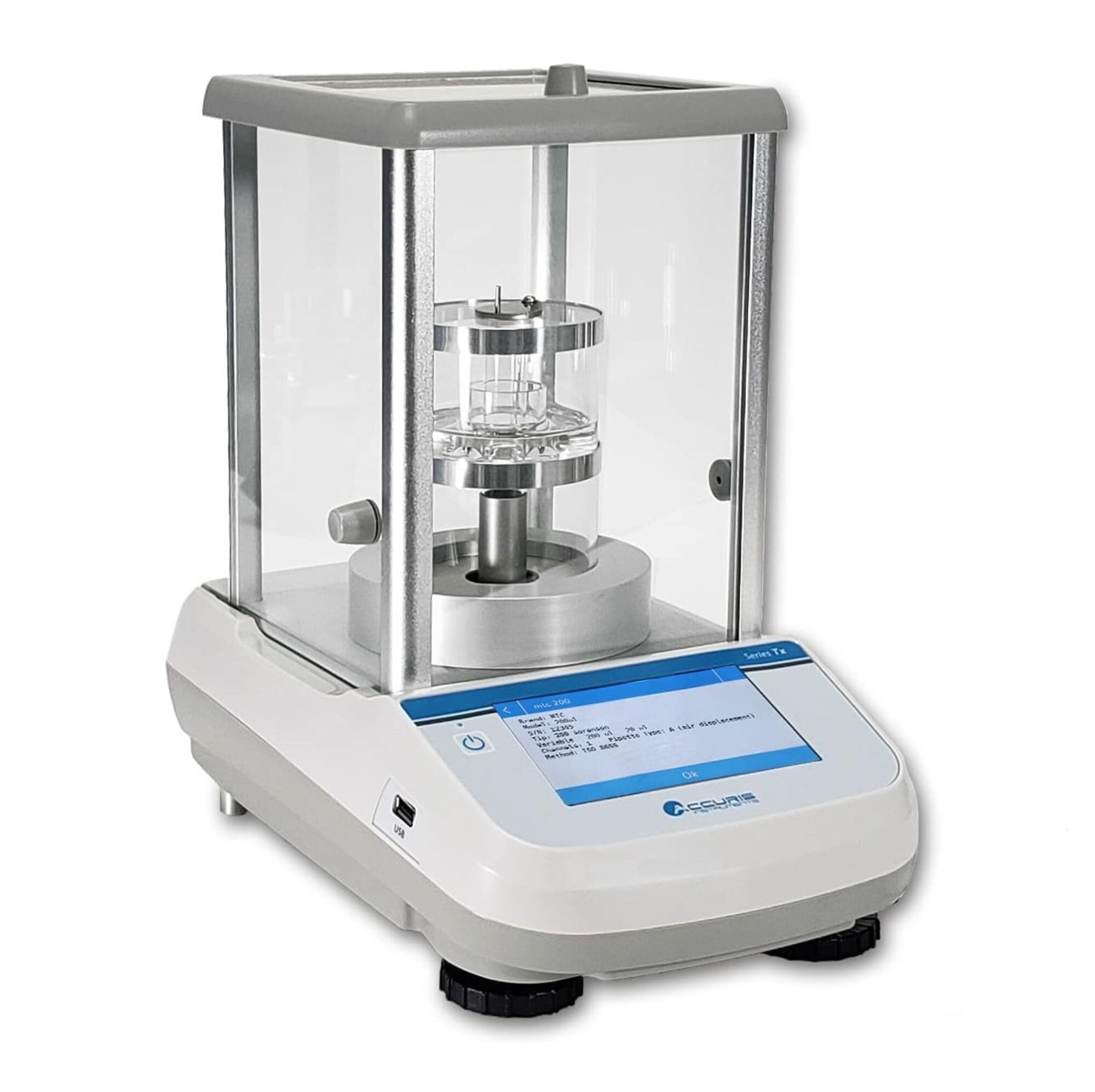 Accuris Instruments W3002A-120 Series Tx Semi-Micro Balance, Internal Calibration, Touch Screen, 62g x 0.01mg / 120g x 0.1mg