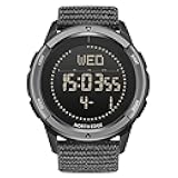 Military-Watch for Men - Tactical Survival Watch, Men's Women's Digital Wrist Watches for Sports Outdoors, Pedometer, Compass, Calories, Durable Nylon Band