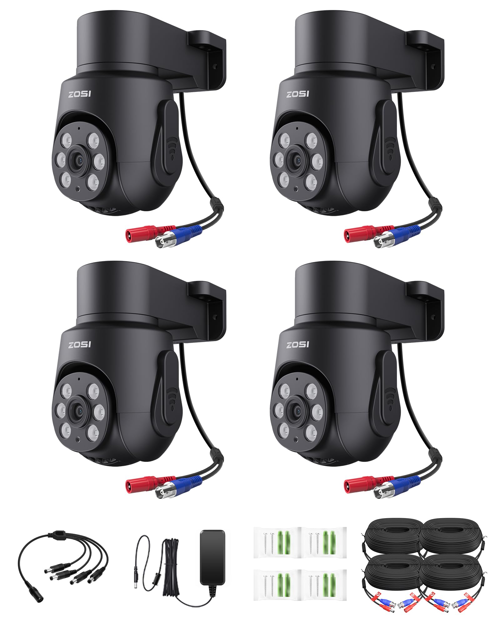 ZOSI HDデジタルセキュリティカメラ 3台セット Amazon.com: ZOSI 4 x 1080p HD-TVI Surveillance Camera Outdoor